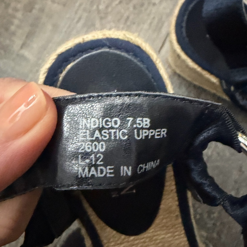Lauren Ralph Lauren Indigo Wedge Sandals - Picture 7 of 9